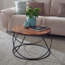 Couchtisch >WL6.171< in Sheesham, Massivholz /...