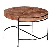 Couchtisch >WL6.174< in Akazie, Massivholz /...