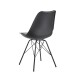 Esszimmerstuhl >WL6.183< (2er-Set) in Schwarz - 48x86x58 (BxHxT)
