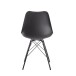 Esszimmerstuhl >WL6.183< (2er-Set) in Schwarz - 48x86x58 (BxHxT)