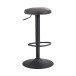 Barhocker >WL6.194< in Grau, Stoff / Metall - 79x40cm (HxD)