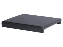 Sitzkissen in Schwarz - 46x6x42cm (BxHxT)