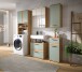 Badezimmer-Set >Blake< in Artisan Eiche Nachbildung/Salbei - 188x191x34 (BxHxT)