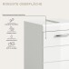 Waschbeckenunterschrank >Scout< in Weiß/Weiß hochglanz - 40x56x34cm (BxHxT)