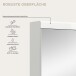 Badezimmerspiegelschrank >Scout< in Weiß/Spiegelglas - 80x79x18cm (BxHxT)