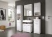 Badezimmer-Set >Scout< in Weiß/Weiß hochglanz - 112x191x34cm (BxHxT)