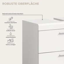 Badezimmer-Set >Scout< in Weiß/Weiß hochglanz - 164x191x37cm (BxHxT)