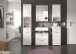 Badezimmer-Set >Scout< in Weiß/Weiß hochglanz - 164x191x37cm (BxHxT)
