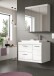 Badezimmer-Set >Scout< in Weiß/Weiß hochglanz - 80x191x50cm (BxHxT)