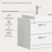 Badezimmer-Set >Scout< in Weiß/Weiß hochglanz - 132x191x34cm (BxHxT)