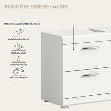Badezimmer-Set >Scout< in Weiß/Weiß hochglanz - 169x191x34cm (BxHxT)