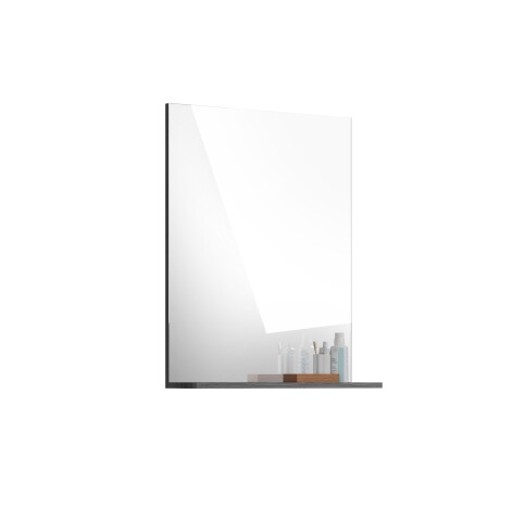 Spiegel >Scout< in Rauchsilber/Spiegelglas - 60x79x18cm (BxHxT)