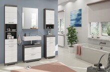 Spiegel >Scout< in Rauchsilber/Spiegelglas - 60x79x18cm (BxHxT)