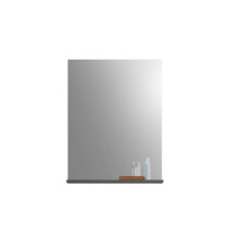 Badezimmer-Set >Scout< in Rauchsilber/Weiß hochglanz - 112x191x34cm (BxHxT)
