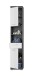 Badezimmer-Set >Scout< in Rauchsilber/Weiß hochglanz - 112x191x34cm (BxHxT)