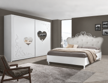 Schlafzimmer-Set >Salvina< in weiss -...