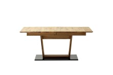 Kulissen-Esstisch >Morena< ausziehbar auf 230cm, in Ast-/Balkeneiche - 180/230x77x90 (BxHxT)