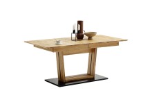 Kulissen-Esstisch >Morena< ausziehbar auf 230cm, in Ast-/Balkeneiche - 180/230x77x90 (BxHxT)