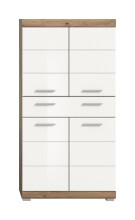 Hochschrank >Wave< in Nox Oak...