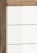 Badezimmer-Set >Wave< in Nox Oak Nachbildung/Weiß hochglanz - 60x191x34 (BxHxT)