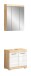 Badezimmer-Set >Lambada< in Eiche Dekor / Weiß - 60x191x34cm (BxHxT)