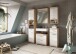 Badezimmer-Set >Lambada< in Eiche Dekor / Weiß  - 164x191x34cm (BxHxT)