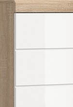 Badezimmer-Set >Lambada< in Eiche Dekor / Weiß - 60x191x34cm (BxHxT)