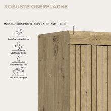 Hochschrank >Scout< in Artisan Eiche Nachbildung - 37x191x31cm (BxHxT)