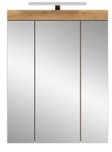 Badezimmerspiegelschrank >Scout< in Eiche Dekor /...