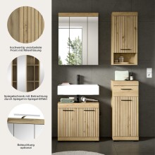 Badezimmer-Set >Scout< in Artisan Eiche Nachbildung - 112x191x94cm (BxHxT)