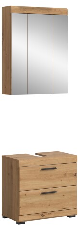 Badezimmer-Set >Scout< in Artisan Eiche Nachbildung - 60x191x34cm (BxHxT)