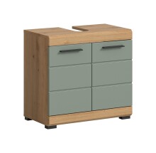 Waschbeckenunterschrank >Scout< in Eiche Dekor /...