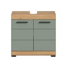Waschbeckenunterschrank >Scout< in Eiche Dekor /...