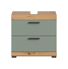 Waschbeckenunterschrank >Scout< in Eiche Dekor /...
