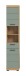 Hochschrank >Scout< in Artisan Eiche Nachbildung/Salbei - 37x191x31cm (BxHxT)