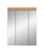 Badezimmerspiegelschrank >Scout< in Eiche Dekor / Spiegel - 60x79x18cm (BxHxT)