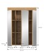 Badezimmerspiegelschrank >Scout< in Eiche Dekor / Spiegel - 60x79x18cm (BxHxT)
