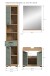 Badezimmer-Set >Scout< in Artisan Eiche Nachbildung/Salbei - 112x191x34 (BxHxT)