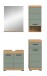 Badezimmer-Set >Scout< in Artisan Eiche Nachbildung/Salbei - 112x191x34 (BxHxT)
