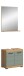 Badezimmer-Set >Scout< in Artisan Eiche Nachbildung/Salbei - 60x191x34cm (BxHxT)