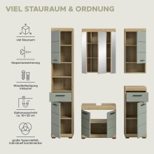 Badezimmer-Set >Scout< in Artisan Eiche Nachbildung/Salbei - 164x191x34 (BxHxT)