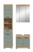 Badezimmer-Set >Scout< in Artisan Eiche Nachbildung/Salbei - 112x191x34 (BxHxT)