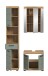 Badezimmer-Set >Scout< in Artisan Eiche Nachbildung/Salbei - 112x191x34 (BxHxT)