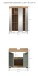 Badezimmer-Set >Scout< in Artisan Eiche Nachbildung/Salbei - 60x191x34cm (BxHxT)