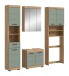 Badezimmer-Set >Scout< in Artisan Eiche Nachbildung/Salbei - 190x191x34 (BxHxT)