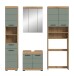 Badezimmer-Set >Scout< in Artisan Eiche Nachbildung/Salbei - 190x191x34 (BxHxT)