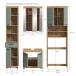 Badezimmer-Set >Scout< in Artisan Eiche Nachbildung/Salbei - 190x191x34 (BxHxT)