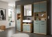 Badezimmer-Set >Scout< in Artisan Eiche Nachbildung/Salbei - 186x191x34 (BxHxT)