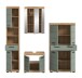 Badezimmer-Set >Scout< in Artisan Eiche Nachbildung/Salbei - 186x191x34 (BxHxT)