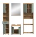 Badezimmer-Set >Scout< in Artisan Eiche Nachbildung/Salbei - 190x191x34 (BxHxT)
